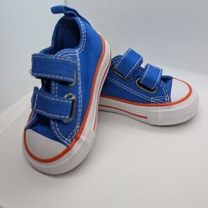 Vibrant Blue Kids Sneakers with Velcro Straps